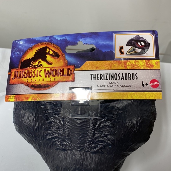 Jurassic World Dominion Therizinosaurus Dinosaur Mask with Opening Jaw - Picture 3 of 5